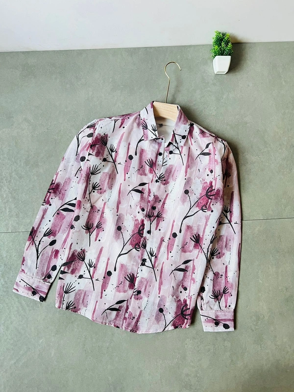 Jute fabric  Full sleeve Shirt (M)