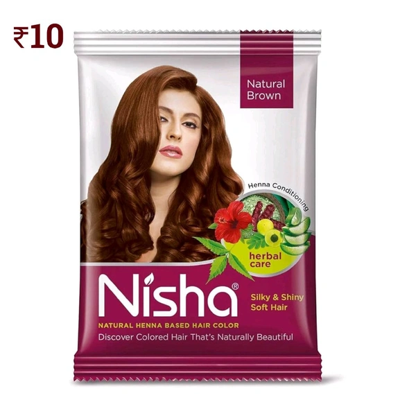 D48 Nisha Brown ₹10 (10 Pcs)