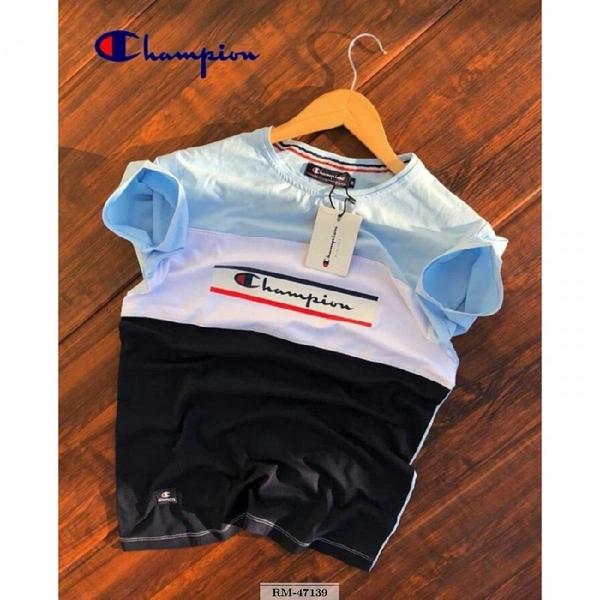 Men's Cotton T-Shirts - L, BLUE