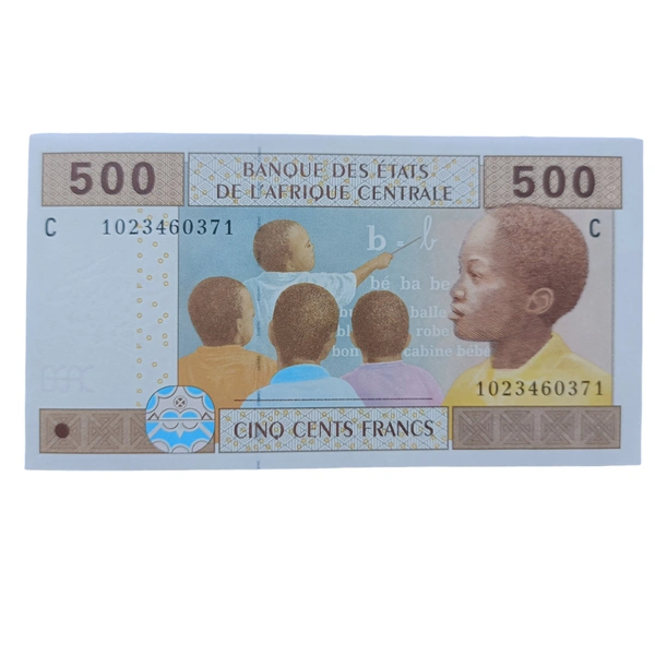 Central African States C-Chad 500 Francs UNC note