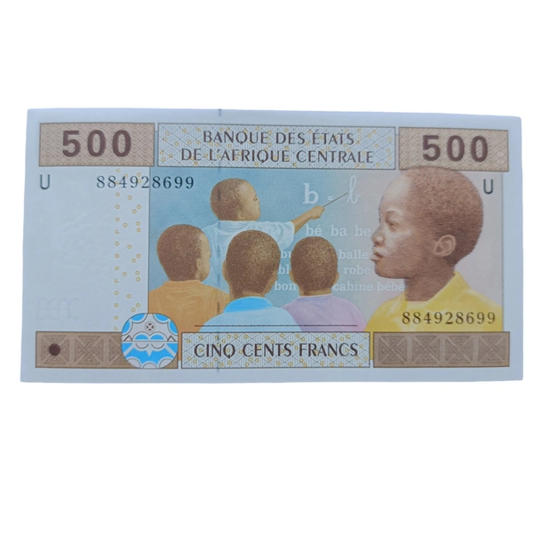 Central African States U-Cameroon 500 Francs UNC Note