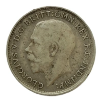 U.K 3 Pence Silver Coin (George 5th King) - 1916