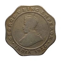 1920 4 Annas Coin (George 5th King) - Bombay(Scarce)