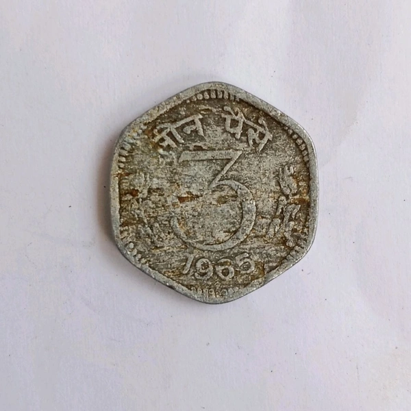 1965 3 Paise Coin