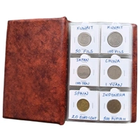 60 Different World Coins with Album