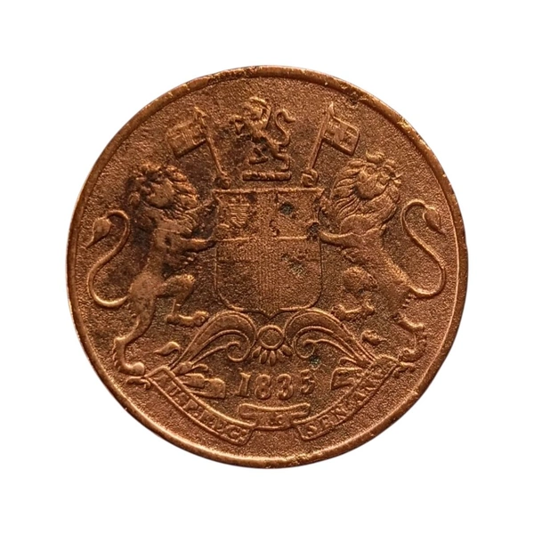 1835 Quarter Anna Coin - XF