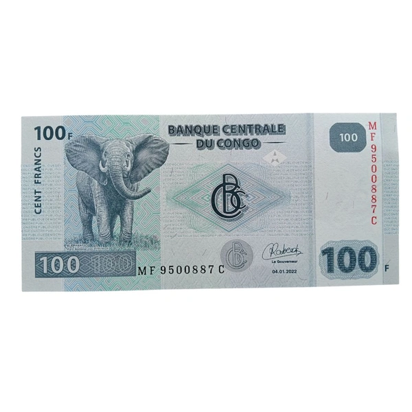 2022 Congo 100 Francs UNC Note