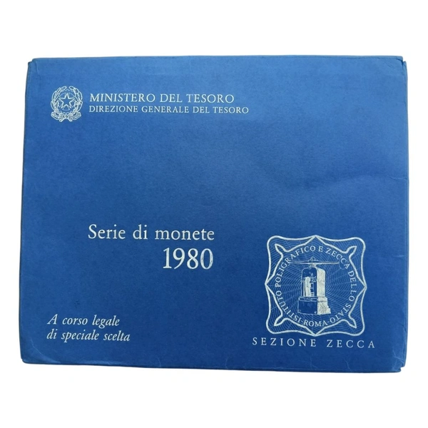 1980 Italy Set of 10 Coins + 1 Token - RARE