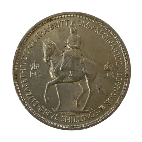 1953 5 Shillings - Elizabeth II - Coronation GEM UNC Coin