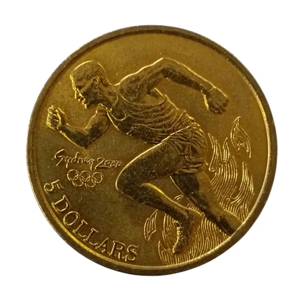 2000 Australia 5 Dollars (Non-circulating) UNC Coin - Summer Olympics Sydney