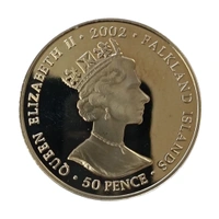 2002 Falkland Islands (Non-circulating) UNC Coin - 50 Pence