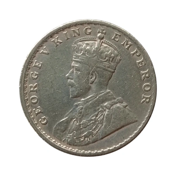 George 5th King - 1 Rupee Silver Coin - 1919