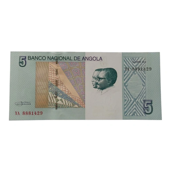 2012 Angola 5 Kwanzas UNC Note 