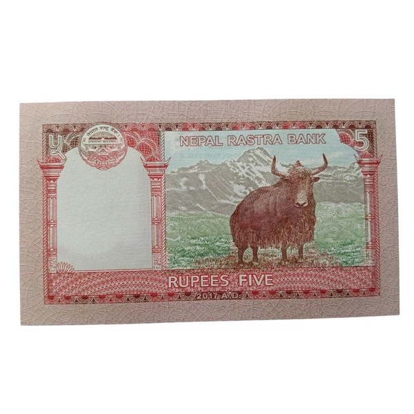 2017 Nepal 5 Rupees UNC Note