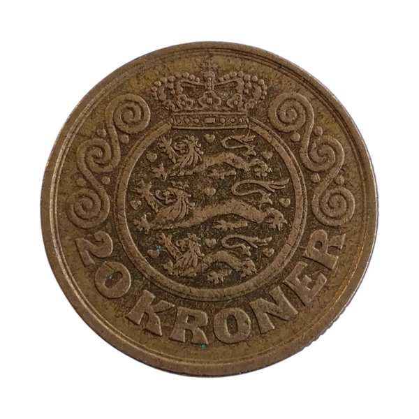 1990 Denmark 20 Kroner Coin