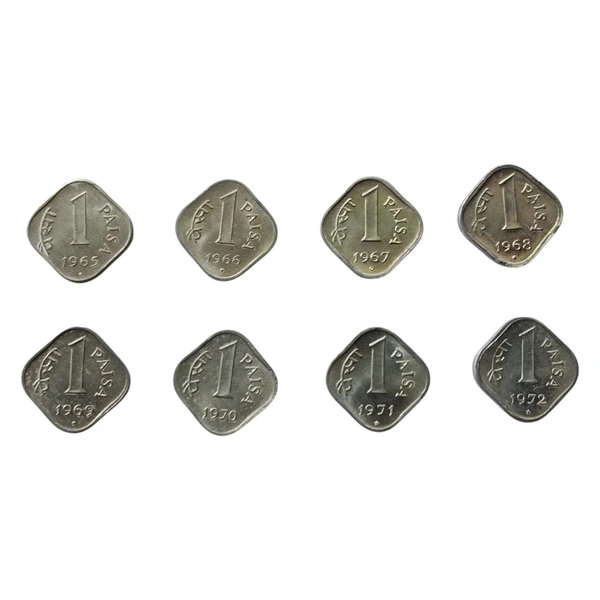 1965 to 1972 All Year Wise Set of 1 PAISA - UNC 