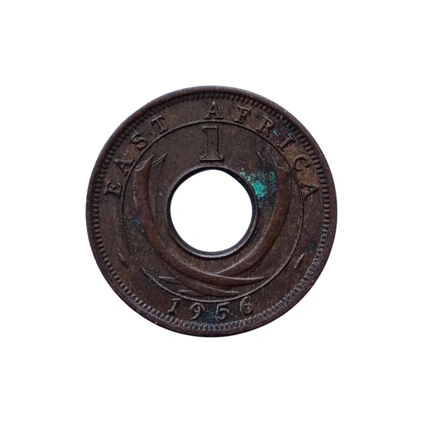 1956 East Africa 1 Cent Coin - Elizabeth 2nd 