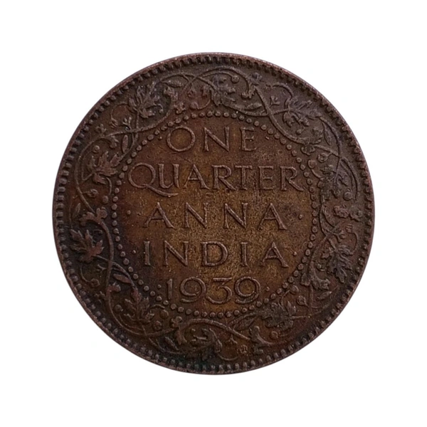 One Quarter Anna Coin - George 6th King 