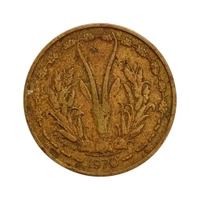1970 Western African States 25 Francs Coin