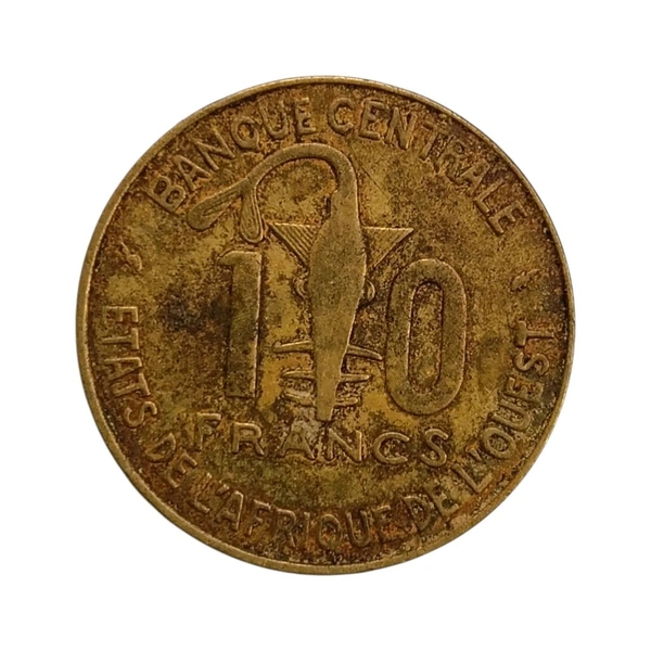 1991 Western African States - 10 Francis - Commemorative Coin - F.A.O.
