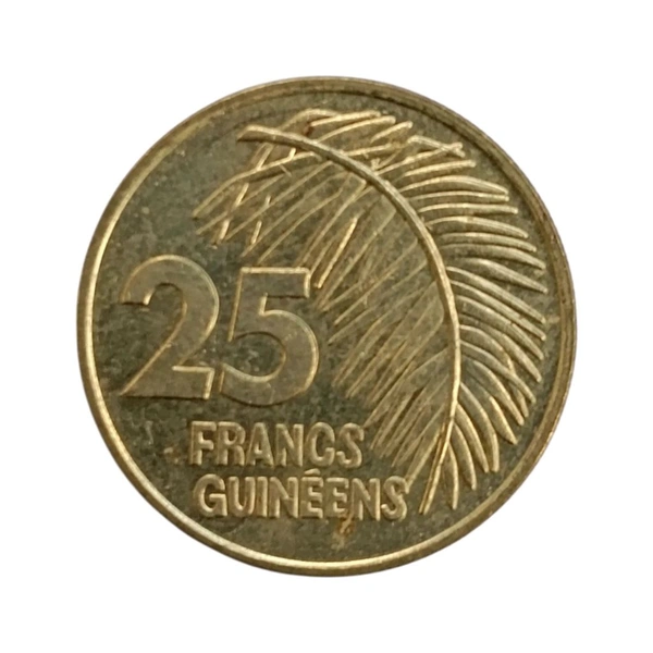 1987 Guinea 25 Francis UNC Coin