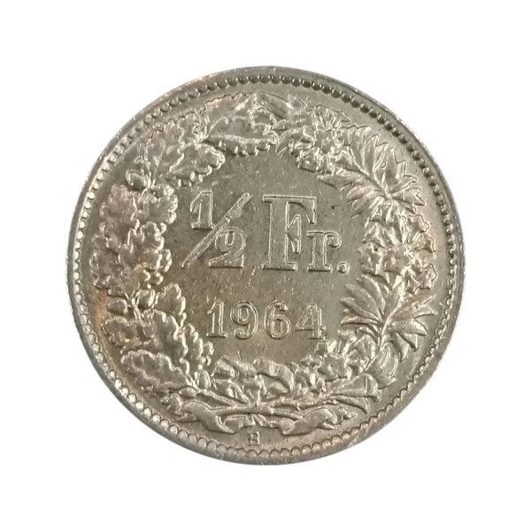 Switzerland Half Franc Silver Coin 