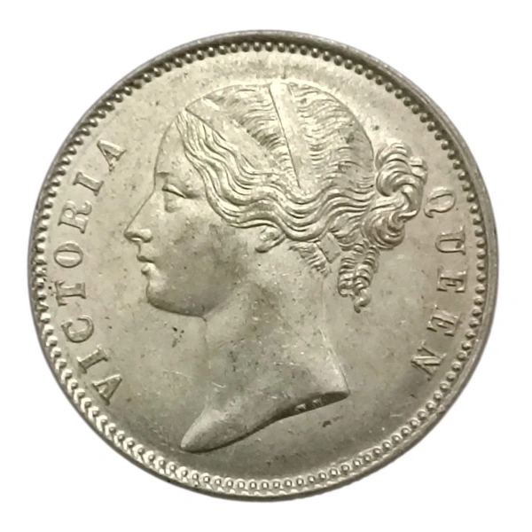 GEM UNC 1840 1 Rupee Coin - Victoria Queen