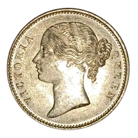 GEM UNC 1840 1 Rupee Coin - Victoria Queen