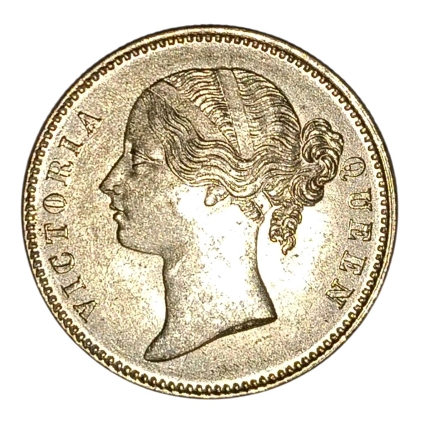 GEM UNC 1840 1 Rupee Coin - Victoria Queen