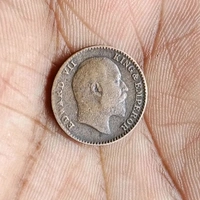 1910 1/12 Anna Coin - Edward 7th King - XF condition