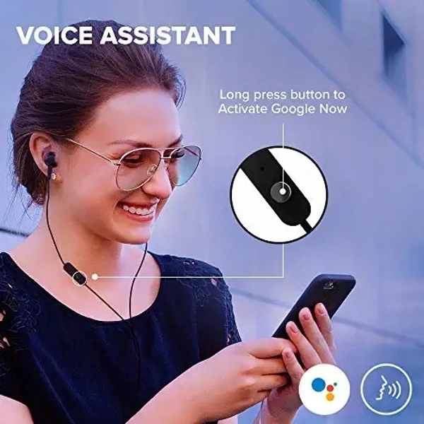 JBL Jbl C100Si Jbl Pure Bass Sound, One Button Multi-Function Remote, Angled Buds Wired In Ear Earphones With Mic For Comfort Fit (Black) - Black