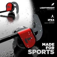 BoAt boAt Bassheads 242 in Ear Wired Earphones with Mic(Active Black) - Red