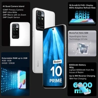 Redmi 10 Prime (Astral White 4GB RAM 64GB ROM |Helio G88 with extendable RAM Upto 2GB |FHD+ 90Hz Adaptive Sync Display - Alto