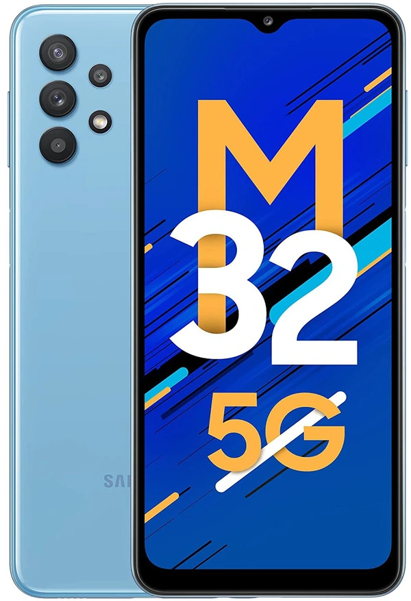 Samsung Galaxy M32 5G (Sky Blue, 8GB RAM, 128GB Storage)  - Portage