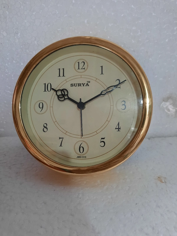 Wall Clock  - Brown, 10 Inch