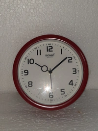 Wall Clock  - Brown, 10 Inch