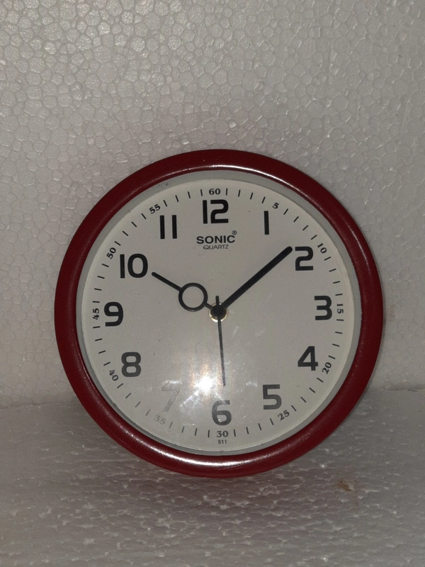 Wall Clock  - Brown, 10 Inch