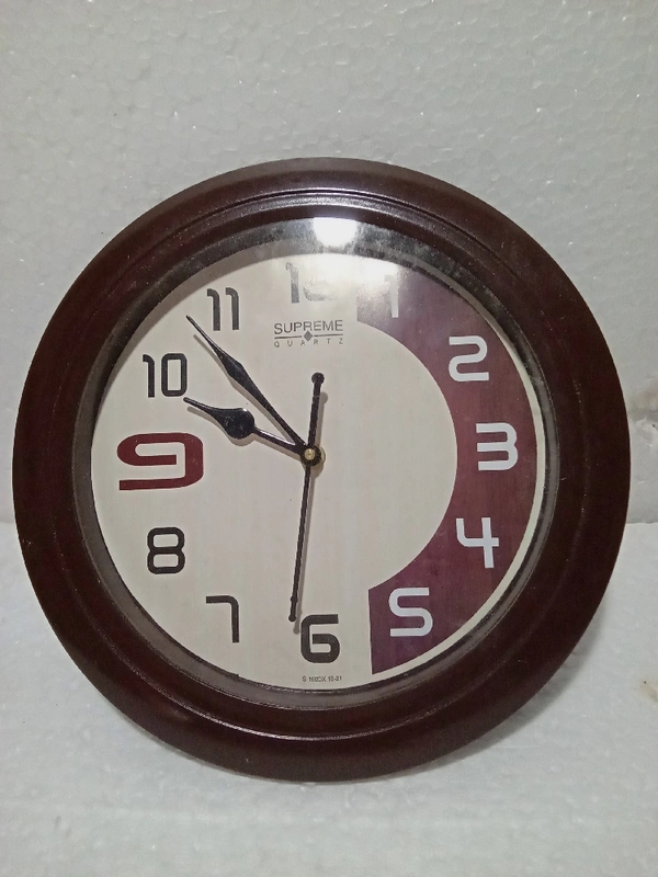 Supreme Wall Clock  - Morocco Brown, 28 Cm