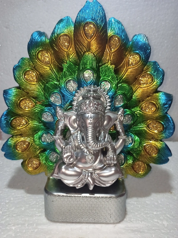 Singhasan Ganesha - Teal