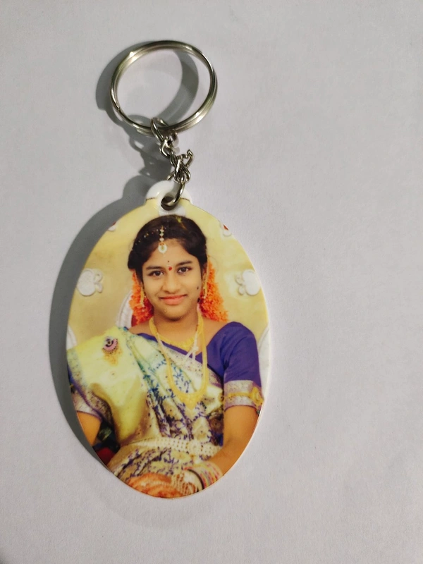 Double Side Printable Key Chains  - White