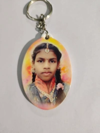 Double Side Printable Key Chains  - White