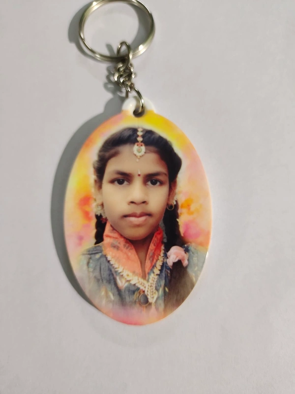 Double Side Printable Key Chains  - White