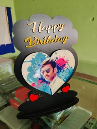 Happy Birthday Mdf Frame  - Brown, 11*8