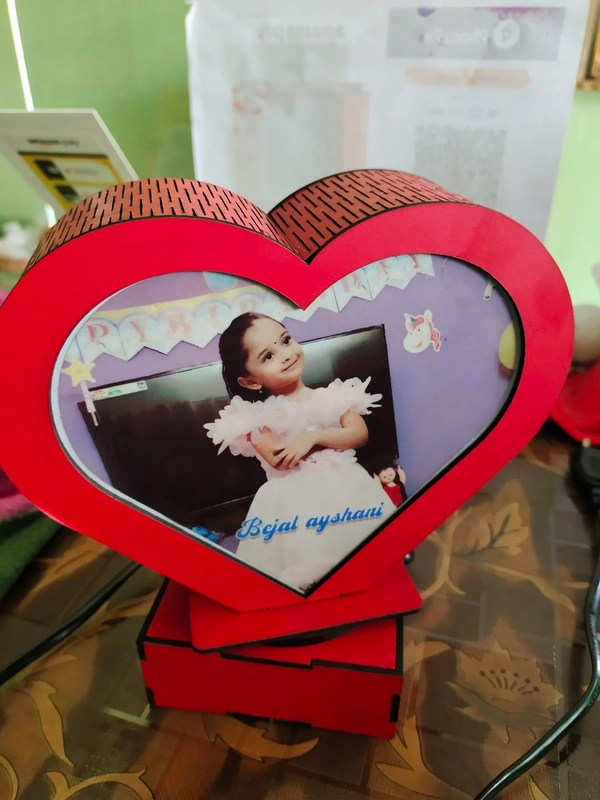 Rotating Photo Lamp - Red