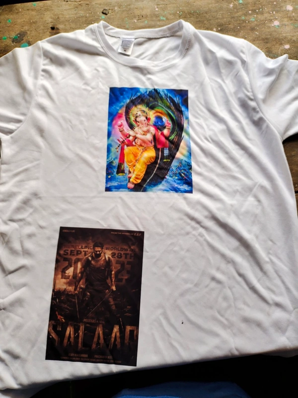 Customized Printing T Shirts  - White