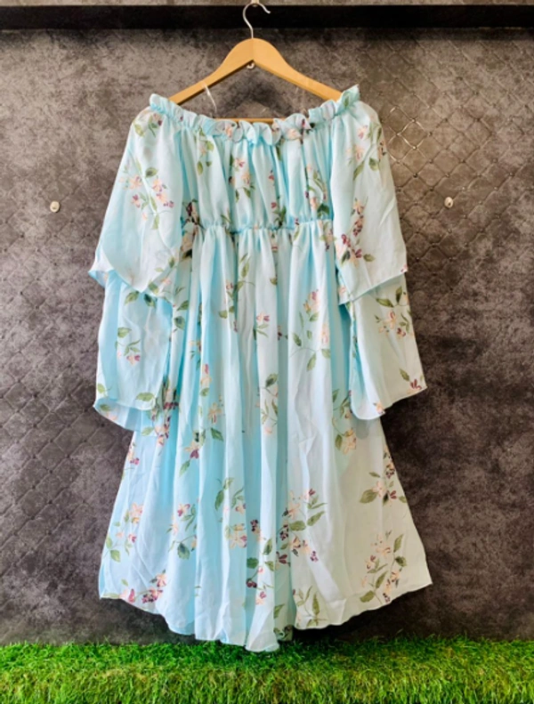 Offshoulder short dress - white