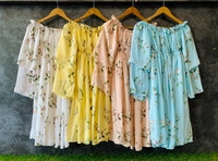 Offshoulder short dress - white