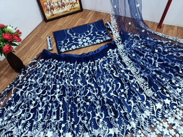 NEW DESIGNER  LAHENGA CHOLI - BLUE
