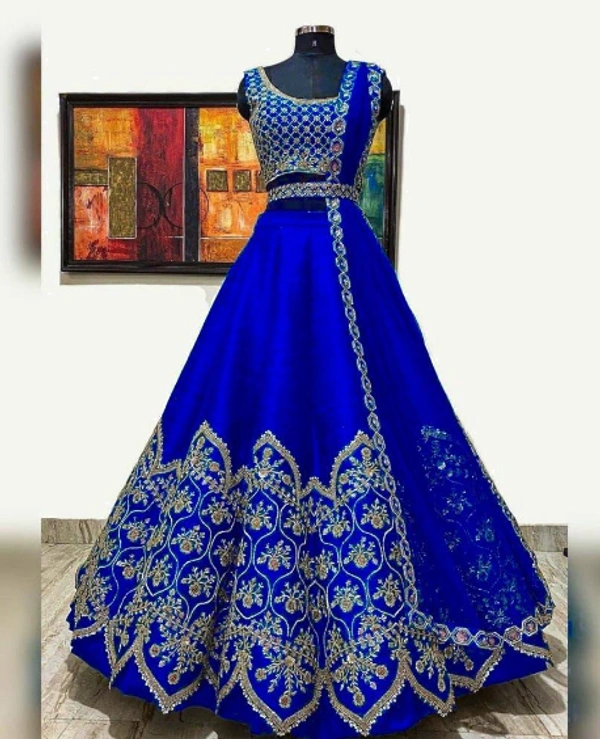 NEW DESIGN COLOR HEAVY CORDING EMBROIDERY WORK LEHENGA CHOLI WITH DUPATTA - GREEN
