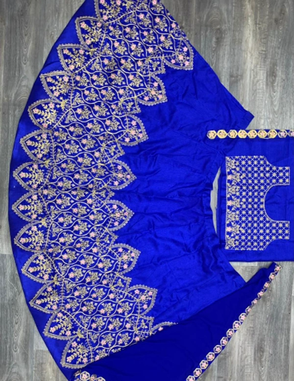 NEW DESIGN COLOR HEAVY CORDING EMBROIDERY WORK LEHENGA CHOLI WITH DUPATTA - GREEN